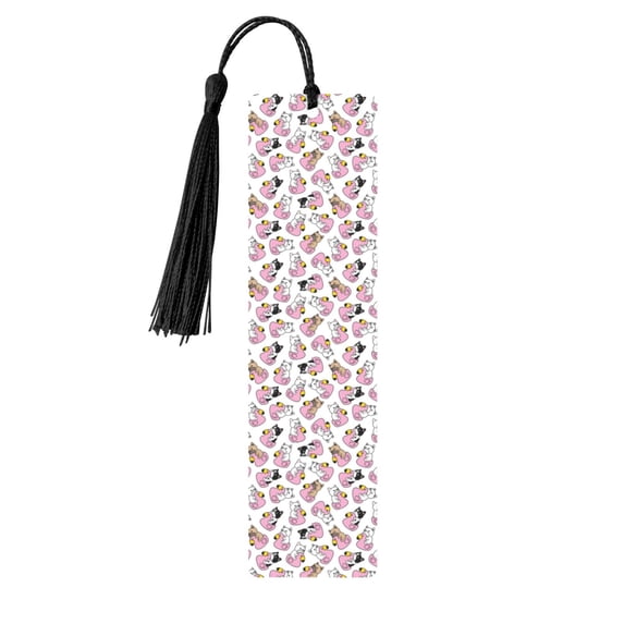 Kdxio French Bulldog Duck Print Metal Tassel Bookmarks,Perfect Gift for Art Lovers and Bookworms Metal Bookmarks for Women