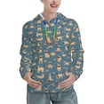 thumbnail image 1 of Kdxio French Bulldog Yoga Print Womens Oversized Hoodies Sweatshirts Hooded Pullover Tops Sweaters Casual-XX-Large, 1 of 7