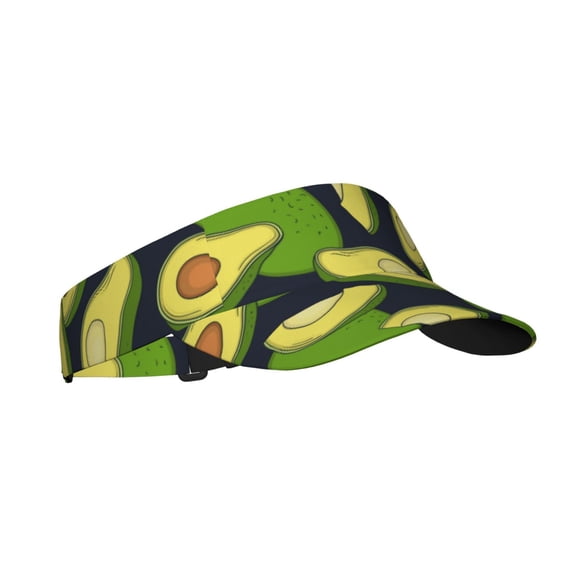 Kdxio Fresh Avocado Print Sun Visor Hat Golf Visor Adjustable Velcro Outdoor Sports Cap For Men Women