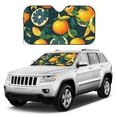 thumbnail image 1 of Kdxio Fresh Orange Print Windshield Sun Shade, Foldable Sun Blocker for Car,Truck,SUV Automotive Interior Sun Protection,Reflective Shade for Front Windshield(Small), 1 of 7