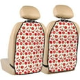 thumbnail image 1 of Kdxio Fresh Red Tomato Print 2 Pack Car Kick Mat Seat Cover Back Protector Mat with Pockets for Organizer Backseat Protector and Storage Anti Kick Pad for Vehicles, 1 of 1