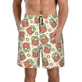 thumbnail image 1 of Kdxio Frog Hold Strawberry Pattern Mens Casual Shorts - Drawstring Summer Beach Sports Shorts for Men, 1 of 1