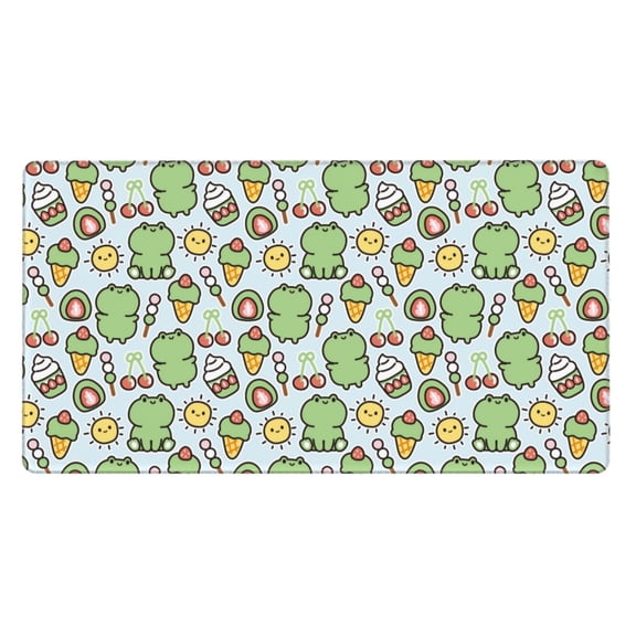 Kdxio Frog With Sweet Print Large Gaming Mouse Pad,Non-Slip Base,Water Resist Keyboard Pad for Gamer,Office & Home,29.5 x 15.8 in