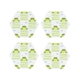 thumbnail image 1 of Kdxio Frogs And Dragonflies Funny Coasters,4 Pcs Leather Coasters,Housewarming Gifts,Protect Furniture From Water Marks Scratch And Damage, 1 of 1