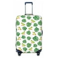 thumbnail image 1 of Kdxio Frogs And Tropical Leaves Pattern Luggage Cover for Travel,Elastic and Durable,Fits 18-32 Inch,Anti-Scratch Suitcase Protector-No luggage included, 1 of 5