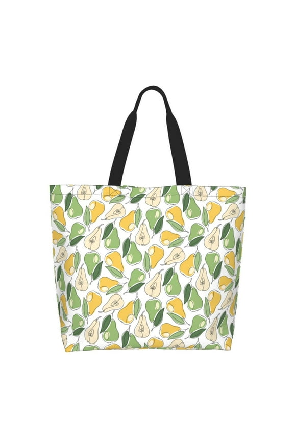 Fruit Pears Casual Tote Bags Women Big Capacity Shoulder Bag for Women Travel Shoulder Bags Handbags