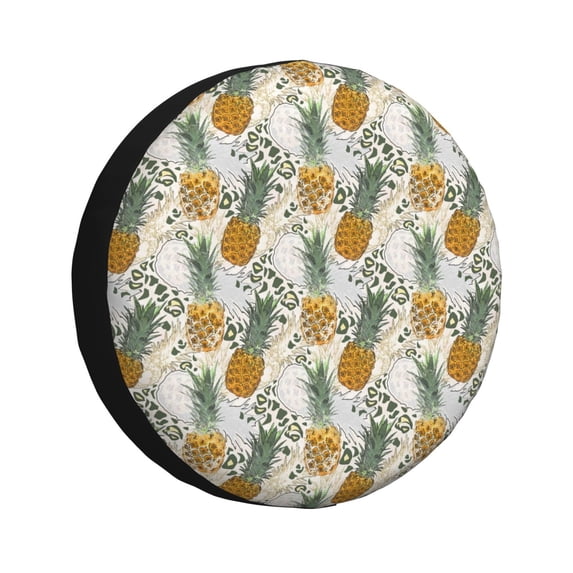 Kdxio Fruit Pineapples for Tire Cover Wheel Protectors Tyre Covers Weatherproof Wheel Covers Universal Fit for Trailer Rv SUV Truck Camper Travel Trailers 17 inch