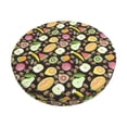 thumbnail image 1 of Kdxio Fruits Print Stool Covers Round,Stretch Round Bar Stool Covers Washable Bar Stool Cushion Slipcover for 12-15 Inch Chair, 1 of 5