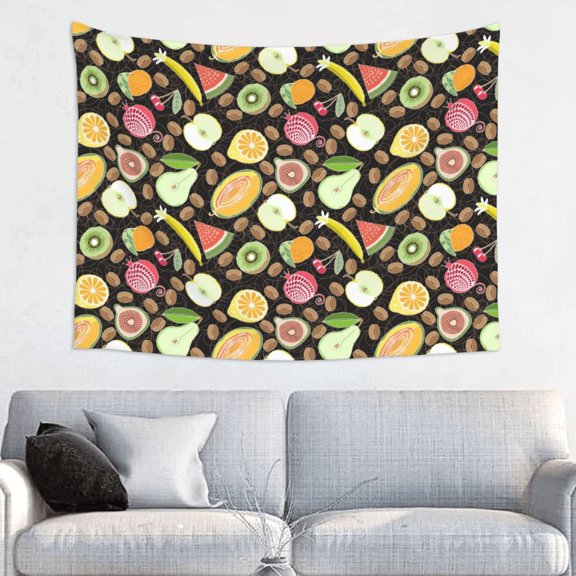 Kdxio Fruits Wall Hanging Tapestries Banner For Bedroom College Dorm Home Living Room Party Decor 29X37 In
