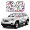 thumbnail image 1 of Kdxio Fun Animal with Unicorn Print Windshield Sun Shade, Foldable Sun Blocker for Car,Truck,SUV Automotive Interior Sun Protection,Reflective Shade for Front Windshield(Small), 1 of 7