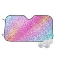 thumbnail image 1 of Kdxio Fun Rainbow Pink Print Windshield Sun Shade,UV Rays and Sun Heat Protection,Sunshade for Car Windshield,Car Shade Front Windshield - Medium, 1 of 6