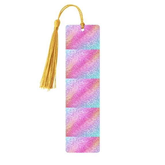 Kdxio Fun Rainbow Print Metal Tassel Bookmarks,Perfect Gift for Art Lovers and Bookworms Metal Bookmarks for Women