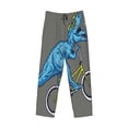 thumbnail image 1 of Kdxio Fun Riding Dinosaur Print Men's Sleep Pajama Pant Lounge Pants with Pockets, 1 of 8
