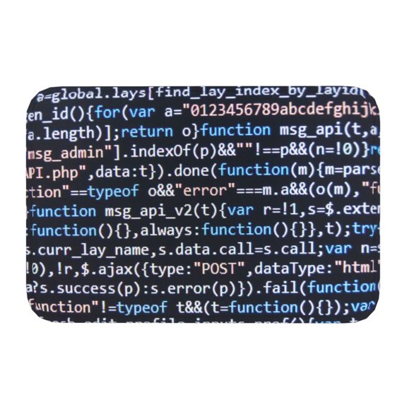 Kdxio Function Source Code,16" x 24", Non-Slip Front Door Mats,Outdoor Welcome Mat Washable