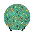thumbnail image 1 of Kdxio Funny Animals in Jungle Bone China Decorative Plate Ceramic Decorative Plate for Home Office Wall Stand Decorative Plates for Home Bedroom-8in, 1 of 6