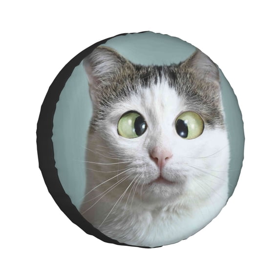 Kdxio Funny Cat for Tire Cover Wheel Protectors Tyre Covers Weatherproof Wheel Covers Universal Fit for Trailer Rv SUV Truck Camper Travel Trailers 16 inch