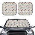 thumbnail image 1 of Kdxio Funny Cat White Print 2-Piece Sun Shade Front Windshield - Foldable Car Front Window Sunshades for Most Sedans SUV Truck, 1 of 6