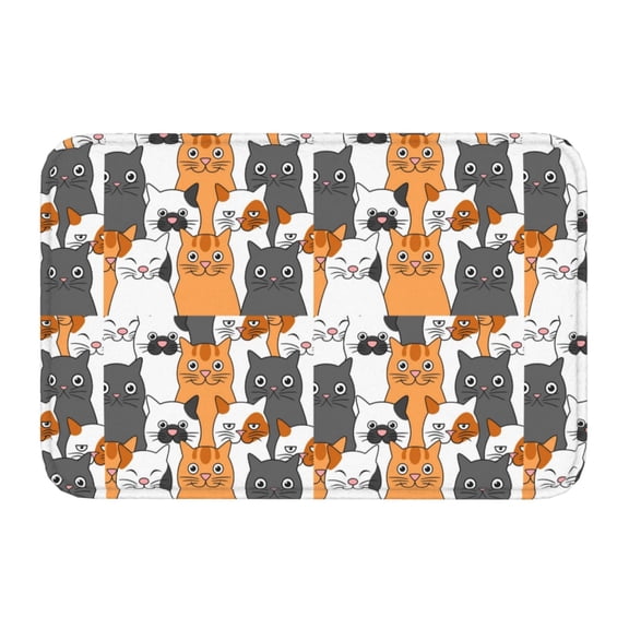 Kdxio Funny Cats,16" x 24", Non-Slip Front Door Mats,Outdoor Welcome Mat Washable