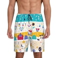 thumbnail image 1 of Kdxio Funny Farm Print Mens Sleep Shorts Bottoms Soft Comfy Pajama Wear Pants with Drawstring Pockets, 1 of 7