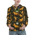 thumbnail image 1 of Kdxio Funny Fox by the Field Print Womens Oversized Hoodies Sweatshirts Hooded Pullover Tops Sweaters Casual-, 1 of 7