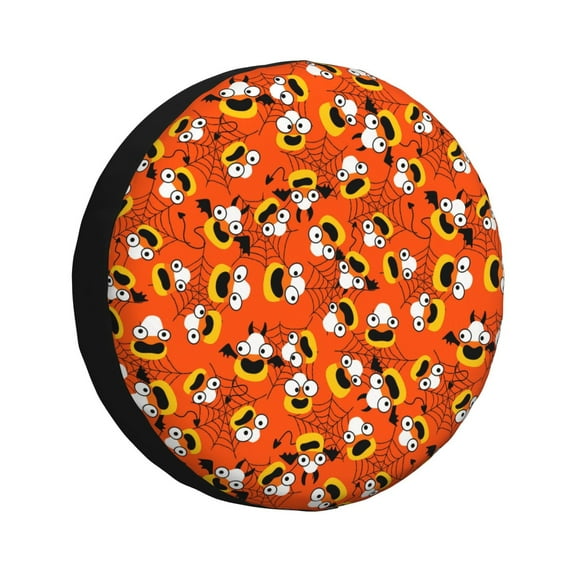 Kdxio Funny corn spider web for Tire Cover Wheel Protectors Tyre Covers Weatherproof Wheel Covers Universal Fit for Trailer Rv SUV Truck Camper Travel Trailers 14 inch