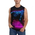 thumbnail image 1 of Kdxio Futuristic Purple Panther A、 for Men's Muscle T-shirt,Sleeveless for Workout Running Athletic Gym Lounge Casual, 1 of 5