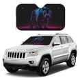 thumbnail image 1 of Kdxio Futuristic Purple Panther Print Windshield Sun Shade, Foldable Sun Blocker for Car,Truck,SUV Automotive Interior Sun Protection,Reflective Shade for Front Windshield(Small), 1 of 6
