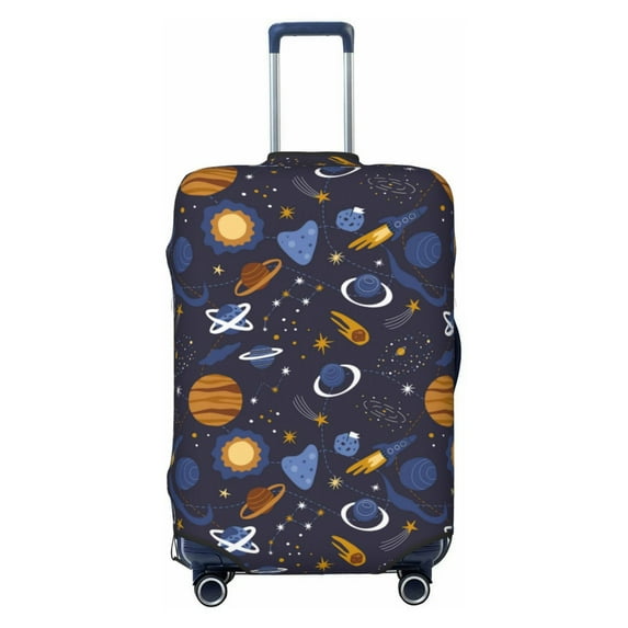 Kdxio Galaxy Pattern Luggage Cover for Travel,Elastic and Durable,Fits 18-32 Inch,Anti-Scratch Suitcase Protector-No luggage included