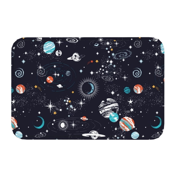 Kdxio Galaxy2,16" x 24", Non-Slip Front Door Mats,Outdoor Welcome Mat Washable