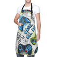 thumbnail image 1 of Kdxio Game All Day Apron with Pockets Adjustable Kitchen Aprons for Men Women Waterproof Aprons for Cooking,Drawing,Crafting, Baking Household Cleaning, 1 of 8