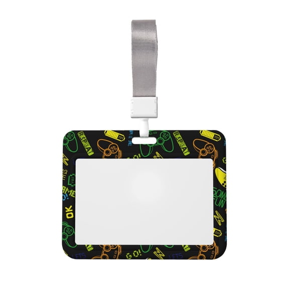 Kdxio Game Play Card Badge Holder Work Badge Sleeve for Office, School, Factory, ID Credit Cards, Driver Licenses and Passes