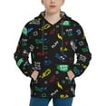 thumbnail image 1 of Kdxio Gamepads Pattern Boys Athletic Unisex Boys Girls Hoodie with Pocket Sweatshirts-X-Large, 1 of 6