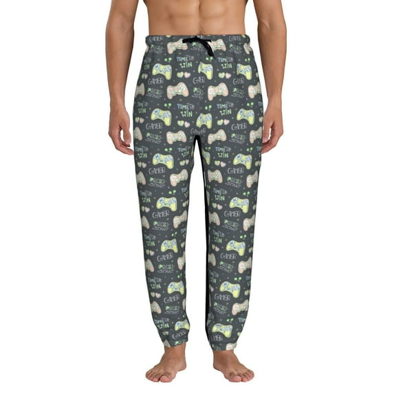 Kdxio Gamers Pattern Joggers,Sweatpants for Men with Pockets-X-Large