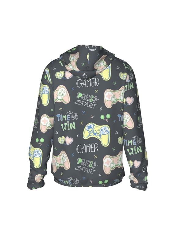 Gamers Print Women Men Sun Protection UPF 50+ Jackets Zip Up Long Sleeve Hoodie Hiking Lightweight with Pockets