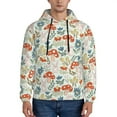 thumbnail image 1 of Kdxio Garden Of Little Bunnies Print Mens Casual Hooded Collar Drawstring Hoodies Pullover Sweatshirts Casual Long Sleeve Shirts-Medium, 1 of 7