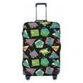 thumbnail image 1 of Kdxio Geometric Dinosaur Pattern Luggage Cover for Travel,Elastic and Durable,Fits 18-32 Inch,-No luggage included, 1 of 8