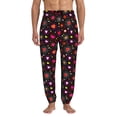 thumbnail image 1 of Kdxio Geometric Hearts Pattern Joggers,Sweatpants for Men with Pockets-Large, 1 of 5