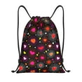 thumbnail image 1 of Kdxio Geometric Hearts Print Drawstring Backpack Bag,Waterproof Draw String Back Sack, Gym Drawstring Bags Swim Bag For Unisex, 1 of 5