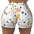 thumbnail image 1 of Kdxio Geometric Spots Print Workout Shorts for Women Seamless Soft Smooth Gym Yoga Scrunch Active Shorts, 1 of 9