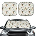 thumbnail image 1 of Kdxio German Shepherd Dog Print 2-Piece Sun Shade Front Windshield - Foldable Car Front Window Sunshades for Most Sedans SUV Truck, 1 of 6