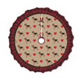 thumbnail image 1 of Kdxio German Shepherd Dog Print Christmas Tree Skirt Christmas Xmas Tree Skirts Mat for New Year Holiday Christmas Party Decorations-30", 1 of 6