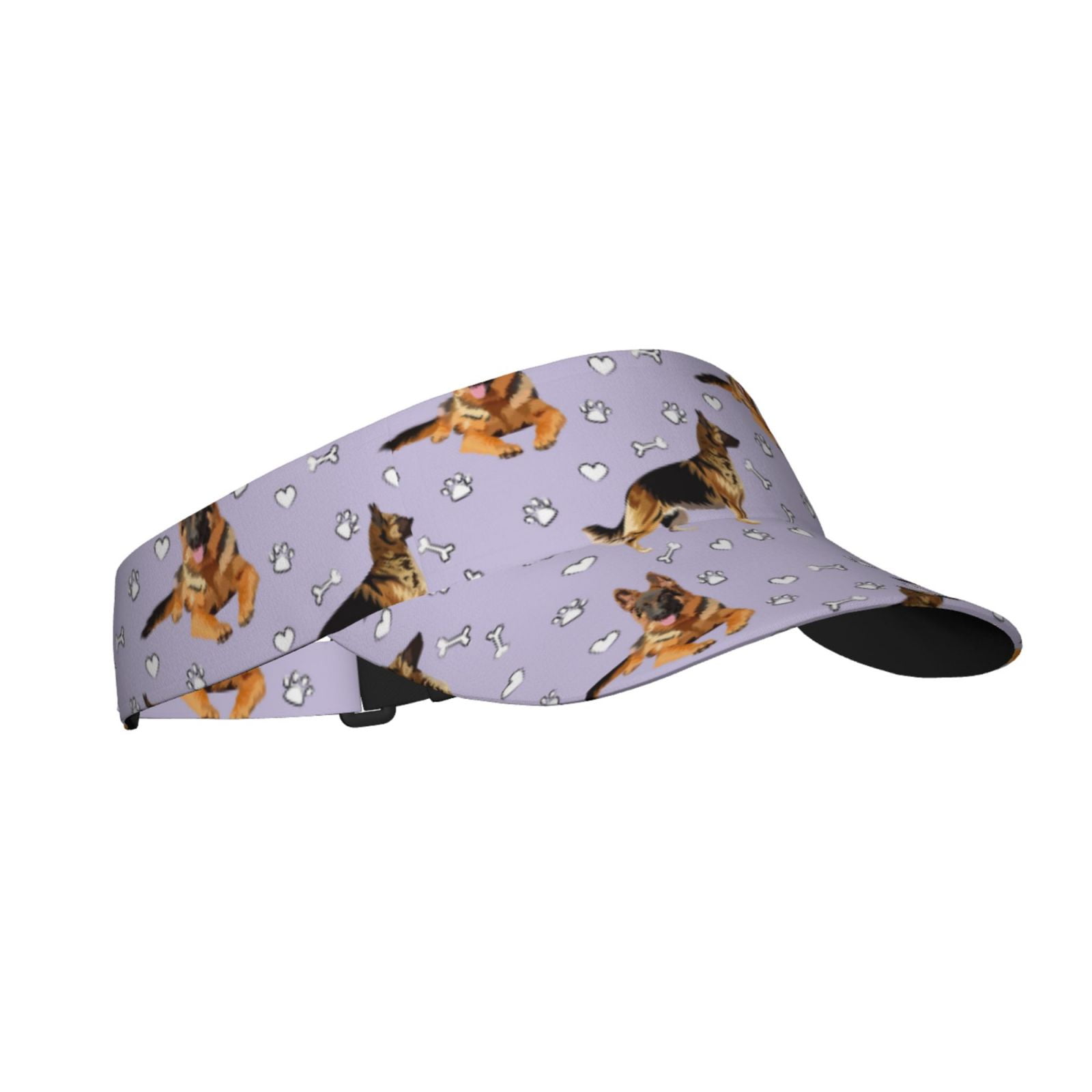 Kdxio German Shepherd Dog Print Sun Visor Hat Golf Visor Adjustable