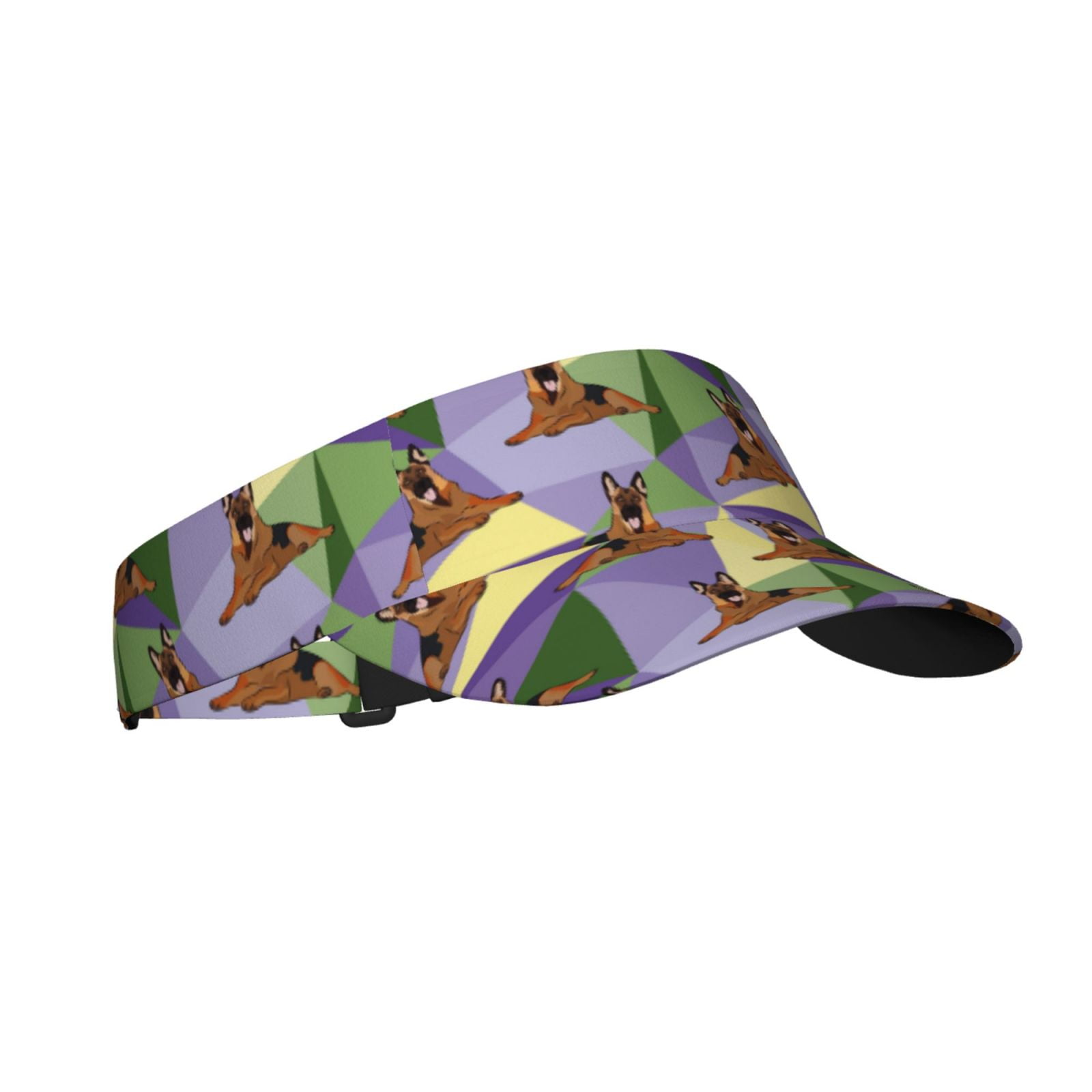 Kdxio German Shepherd Dog Print Sun Visor Hat Golf Visor Adjustable