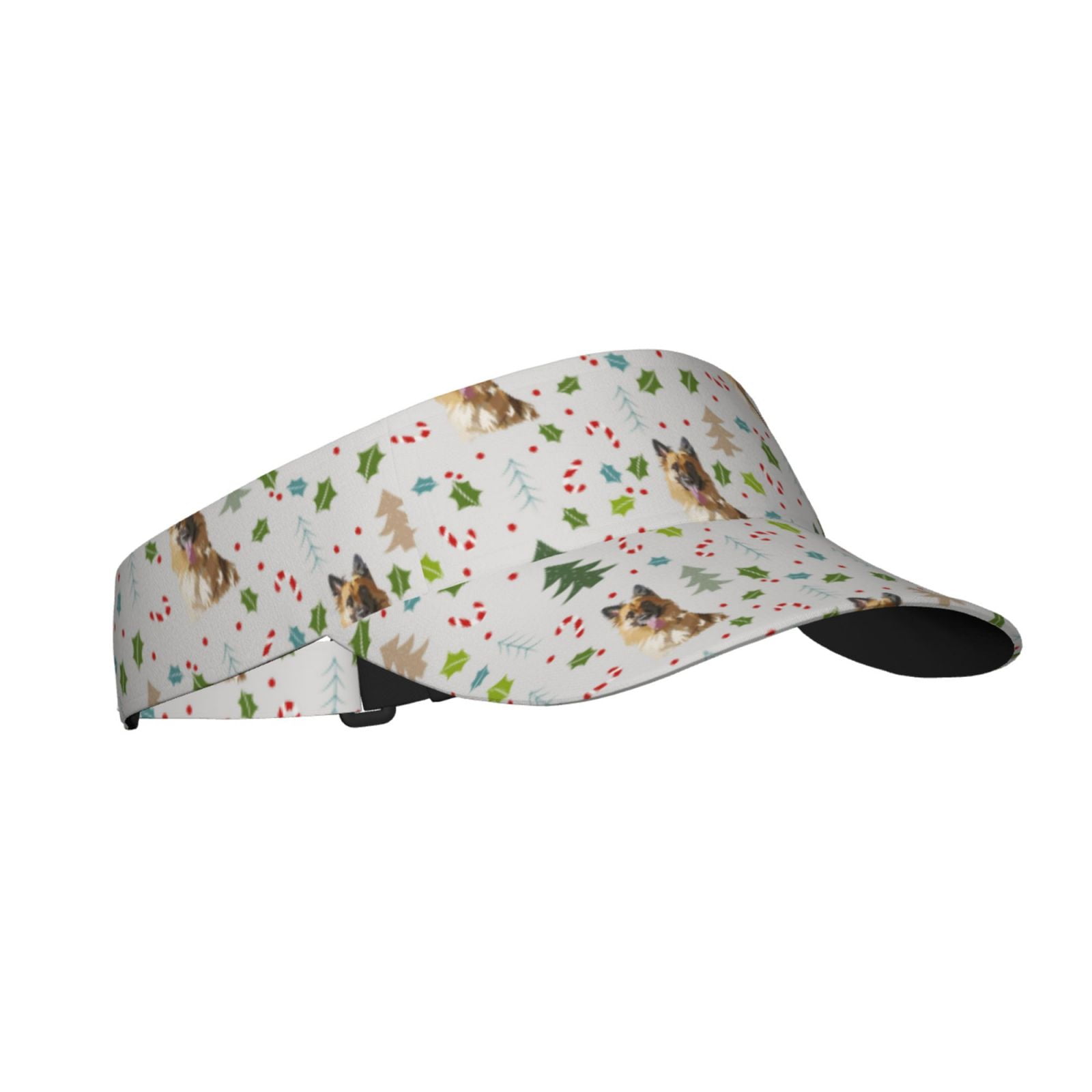 Kdxio German Shepherd Dog Print Sun Visor Hat Golf Visor Adjustable