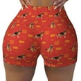 thumbnail image 1 of Kdxio German Shepherd Dog Print Workout Shorts for Women Seamless Soft Smooth Gym Yoga Scrunch Active Shorts, 1 of 9
