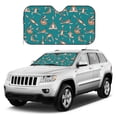 thumbnail image 1 of Kdxio Giraffes Doing Various Yoga Print Windshield Sun Shade, Foldable Sun Blocker for Car,Truck,SUV Automotive Interior Sun Protection,Reflective Shade for Front Windshield(Medium), 1 of 7