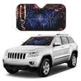 thumbnail image 1 of Kdxio Glasses And Fireworks Print Windshield Sun Shade, Foldable Sun Blocker for Car,Truck,SUV Automotive Interior Sun Protection,Reflective Shade for Front Windshield(Medium), 1 of 6