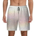 thumbnail image 1 of Kdxio Glitter Light Pearl Print Men'S Swim Trunks With Compression Liner 7 Inch Inseam Quick Dry Swim Shorts, 1 of 7