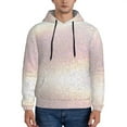 thumbnail image 1 of Kdxio Glitter Light Pearl Print Mens Casual Hooded Collar Drawstring Hoodies Pullover Sweatshirts Casual Long Sleeve Shirts-Small, 1 of 7
