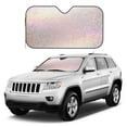 thumbnail image 1 of Kdxio Glitter Light Pearl Print Windshield Sun Shade, Foldable Sun Blocker for Car,Truck,SUV Automotive Interior Sun Protection,Reflective Shade for Front Windshield(Small), 1 of 7